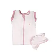 Sac de dormit Swaddle First Sleep Blush Pink, faza 2, pentru bebelusi 3-6 luni KDEFS2BP00