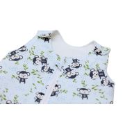 Sac de dormit copii, Happy Monkey, din bumbac, 95 cm, 0.5 tog - Vara KDEV9505HMNK