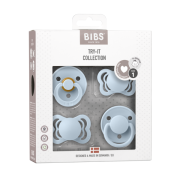 Bibs - set 4 suzete try-it collection 0 luni +-baby blue bbb91342