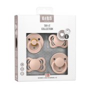 Bibs - set 4 suzete try-it collection 0 luni +-blush bbb91341