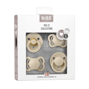 Bibs - set 4 suzete try-it collection 0 luni +-vanilla bbb91344