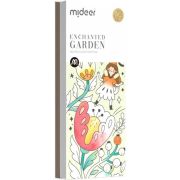 Carte de colorat cu apa,  pensula de pictat si culori incluse, 19 x 8 x 1.3 cm,  Enchanted Garden Mideer MD4195 BBJMD4195_Initiala