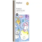Carte de colorat cu apa,  pensula de pictat si culori incluse, 19 x 8 x 1.3 cm, World Adventure Mideer MD4225 BBJMD4225_Initiala