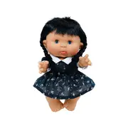 Papusa Artizanala cu miros de vanilie - Wednesday (26 cm) TSG455