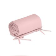 Petite&Mars - Aparatoare pentru patut 120x60 cm, Tilly, Cu panglici, Din bumbac, Lungime 180 cm, Inaltime 36 cm, 0 luni+, Roz BYN354909