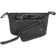 Petite&Mars - Organizator carucior, Cu buzunar frontal detasabil, Dimensiune universala, 31.5x19.5x9.5 cm, Atasare usoara cu Velcro, Negru BYN847900
