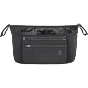 Petite&Mars - Organizator carucior, Cu buzunar frontal detasabil, Dimensiune universala, 31.5x19.5x9.5 cm, Atasare usoara cu Velcro, Negru BYN847900
