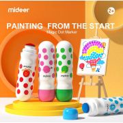 Set 6 carioci lavabile Dot Marker Mideer MD6200 BBJMD6200_Initiala