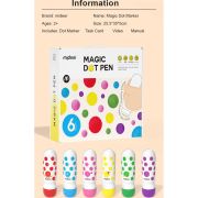 Set 6 carioci lavabile Dot Marker Mideer MD6200 BBJMD6200_Initiala
