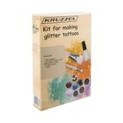 Set tatuaje cu sclipici 24 culori, 186 sabloane Kruzzel MY18119 BBJMY18119_Initiala
