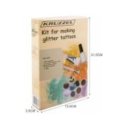 Set tatuaje cu sclipici 24 culori, 186 sabloane Kruzzel MY18119 BBJMY18119_Initiala