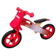 Bicicleta fara pedale din lemn cu roti din spuma eva r10 r-sport - rosu edeedits002red