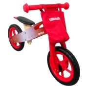 Bicicleta fara pedale din lemn cu roti din spuma eva r10 r-sport - rosu edeedits002red
