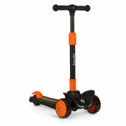 Lionelo - Trotineta Timy, Copii, Pliabila, Pana la 50 Kg, Cu design ergonomic, Cu lumini LED, 26,5 x 60 x 64-76 cm, 3 ani+, Portocaliu/Negru BYNLOE-TIMMY_ORANGE_BLACK