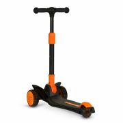 Lionelo - Trotineta Timy, Copii, Pliabila, Pana la 50 Kg, Cu design ergonomic, Cu lumini LED, 26,5 x 60 x 64-76 cm, 3 ani+, Portocaliu/Negru BYNLOE-TIMMY_ORANGE_BLACK