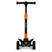 Lionelo - Trotineta Timy, Copii, Pliabila, Pana la 50 Kg, Cu design ergonomic, Cu lumini LED, 26,5 x 60 x 64-76 cm, 3 ani+, Portocaliu/Negru BYNLOE-TIMMY_ORANGE_BLACK