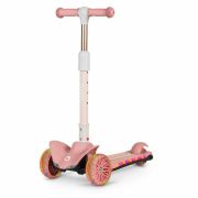 Lionelo - Trotineta Timy, Copii, Pliabila, Pana la 50 Kg, Cu design ergonomic, Cu lumini LED, 26,5 x 60 x 64-76 cm, 3 ani+, Roz BYNLOE-TIMMY_PINK_ROSE