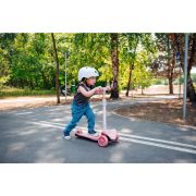 Lionelo - Trotineta Timy, Copii, Pliabila, Pana la 50 Kg, Cu design ergonomic, Cu lumini LED, 26,5 x 60 x 64-76 cm, 3 ani+, Roz BYNLOE-TIMMY_PINK_ROSE