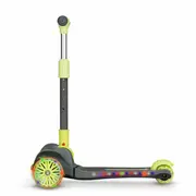 Lionelo - Trotineta Timy, Copii, Pliabila, Pana la 50 Kg, Cu design ergonomic, Cu lumini LED, 26,5 x 60 x 64-76 cm, 3 ani+, Verde BYNLOE-TIMMY_GREEN_LIME