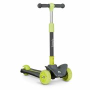 Lionelo - Trotineta Timy, Copii, Pliabila, Pana la 50 Kg, Cu design ergonomic, Cu lumini LED, 26,5 x 60 x 64-76 cm, 3 ani+, Verde BYNLOE-TIMMY_GREEN_LIME