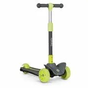Lionelo - Trotineta Timy, Copii, Pliabila, Pana la 50 Kg, Cu design ergonomic, Cu lumini LED, 26,5 x 60 x 64-76 cm, 3 ani+, Verde BYNLOE-TIMMY_GREEN_LIME