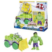 SPIDEY PRIETENII EXTRAORDINARI SET MASINUTA SI FIGURINA SI ACCESORIU HULK VIVF6776_F7457