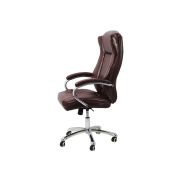 Scaun directorial off 314, ergonomic, spatar inalt, baza cromata, piele ecologica, 120 kg drm2622