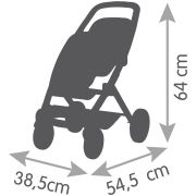 Carucior pentru papusi smoby maxi cosi twin albastru hubs7600253220