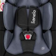 Lionelo - Soica auto i-Size Astrid, 0-13 Kg, 40-87 cm, Cu maner si capotina reglabile, Cu protectie laterala avansata, Salteluta confortabila , Conform cu standardul european de securitate R129, Negru/Gri BYNLO-ASTRID_I-SIZE_BLACK_GREY