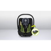 Lionelo - Soica auto i-Size Astrid, 0-13 Kg, 40-87 cm, Cu maner si capotina reglabile, Cu protectie laterala avansata, Salteluta confortabila , Conform cu standardul european de securitate R129, Negru/Gri BYNLO-ASTRID_I-SIZE_BLACK_GREY