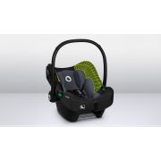 Lionelo - Soica auto i-Size Astrid, 0-13 Kg, 40-87 cm, Cu maner si capotina reglabile, Cu protectie laterala avansata, Salteluta confortabila , Conform cu standardul european de securitate R129, Negru/Gri BYNLO-ASTRID_I-SIZE_BLACK_GREY