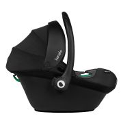 Lionelo - Soica auto i-Size Astrid, 0-13 Kg, 40-87 cm, Cu maner si capotina reglabile, Cu protectie laterala avansata, Salteluta confortabila , Conform cu standardul european de securitate R129, Negru/Gri BYNLO-ASTRID_I-SIZE_BLACK_GREY