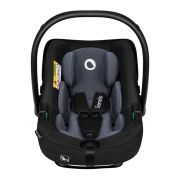 Lionelo - Soica auto i-Size Astrid, 0-13 Kg, 40-87 cm, Cu maner si capotina reglabile, Cu protectie laterala avansata, Salteluta confortabila , Conform cu standardul european de securitate R129, Negru/Gri BYNLO-ASTRID_I-SIZE_BLACK_GREY