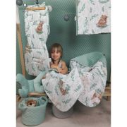 MimiNu - Lenjerie patut 3 piese, Cu cearceaf 120x60 cm, Din bumbac certificat Oeko Tex Standard 100, Cu pilota si husa pilota, 135x100 cm, Lulu Natural BYN6426972023207