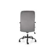 Scaun birou hm colin, stofa tip catifea, ergonomic, cadru polipropilena, mecanism de balans, rotire 360°, 100 kg, gri drm9662