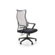 Scaun birou cu mesh hm loreto, ergonomic, suport lombar, baza polipropilena, mecanism de balans, inaltime reglabila, material respirabil, 100 kg, negru drm9906