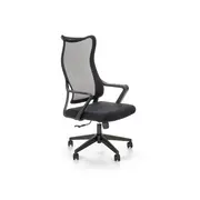 Scaun birou cu mesh hm loreto, ergonomic, suport lombar, baza polipropilena, mecanism de balans, inaltime reglabila, material respirabil, 100 kg, negru drm9905