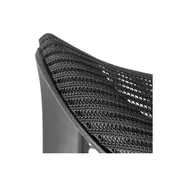 Scaun birou cu mesh hm loreto, ergonomic, suport lombar, baza polipropilena, mecanism de balans, inaltime reglabila, material respirabil, 100 kg, negru drm9905