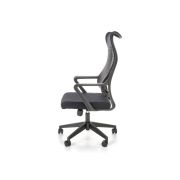 Scaun birou cu mesh hm loreto, ergonomic, suport lombar, baza polipropilena, mecanism de balans, inaltime reglabila, material respirabil, 100 kg, negru drm9905