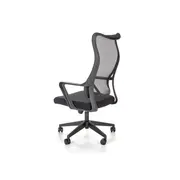 Scaun birou cu mesh hm loreto, ergonomic, suport lombar, baza polipropilena, mecanism de balans, inaltime reglabila, material respirabil, 100 kg, negru drm9905