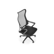Scaun birou cu mesh hm loreto, ergonomic, suport lombar, baza polipropilena, mecanism de balans, inaltime reglabila, material respirabil, 100 kg, negru drm9905