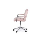 Scaun birou copii off 328v, ergonomic, catifea, inaltime reglabila, rotativ, 80 kg drm9029