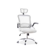 Scaun birou sl q831, mesh, mecanism de balans, cotiere reglabile, rotatie 360°, suport lombar, 100 kg,  gri drm9703