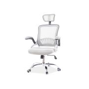 Scaun birou sl q831, mesh, mecanism de balans, cotiere reglabile, rotatie 360°, suport lombar, 100 kg,  gri drm9703