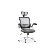 Scaun birou sl q831, mesh, mecanism de balans, cotiere reglabile, rotatie 360°, suport lombar, 100 kg, negru drm9858
