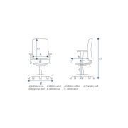 Scaun birou ergonomic vertigo drm9610