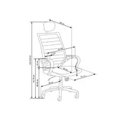 Scaun birou cu mesh hm socket, cadru polipropilena, mecanism de balans, tetiera reglabila, 120 kg, negru drm3986