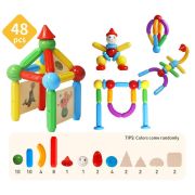 Set de constructie magnetic - stick (48 piese)