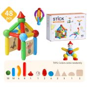 Set de constructie magnetic - stick (48 piese)