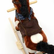 Calut balansoar din plus, Arthur, Cu efecte de miscare a gurii, Cu melodie de cowboy si efect de galop , Baby Mix, Maro Deschis BYN46440